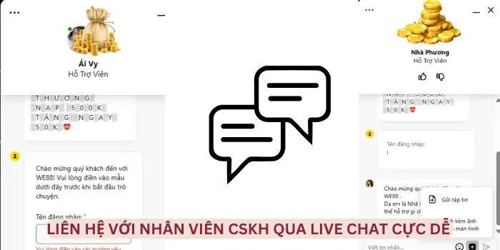 Liên hệ với nhân viên CSKH qua live chat cực dễ Liên hệ với nhân viên CSKH qua live chat cực dễ