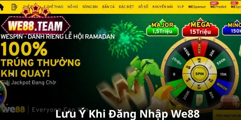 Những lưu ý quan trọng mà tân binh cần nắm khi đăng nhập We88 Những lưu ý quan trọng mà tân binh cần nắm khi đăng nhập We88