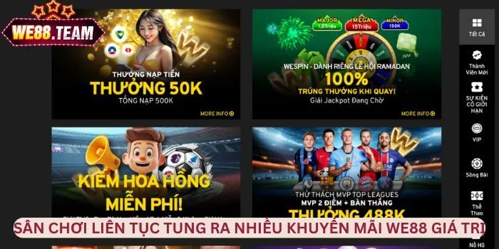 Sân chơi liên tục tung ra nhiều khuyến mãi giá trị Sân chơi liên tục tung ra nhiều khuyến mãi giá trị