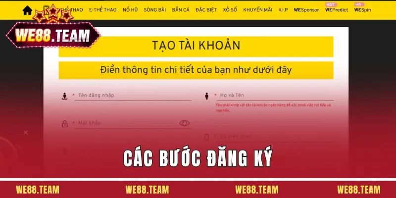 Chi tiết các bước thực hiện đăng ký và tải app tại nhà cái We88